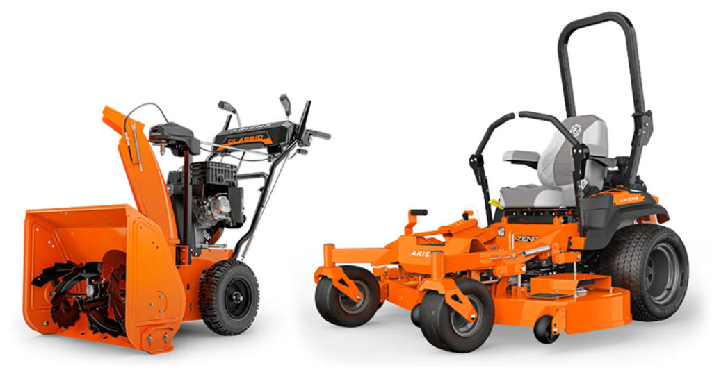 Ariens snowblower and lawnmower