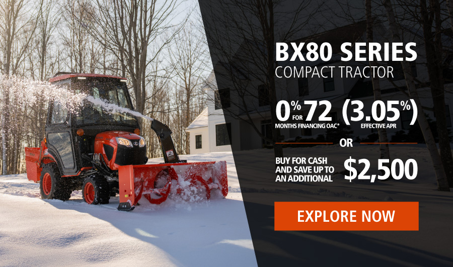 BX80 Series Compact Tractor Promo